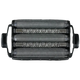 Three foil shaver heads on a transparent background