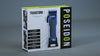 a video showcase of a blue pro hair clipper and accessories