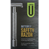 Butterfly safety razor packaging with 'Transform U' logo on a transparent background