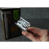 Hand holding a open safety razor with a blurred background