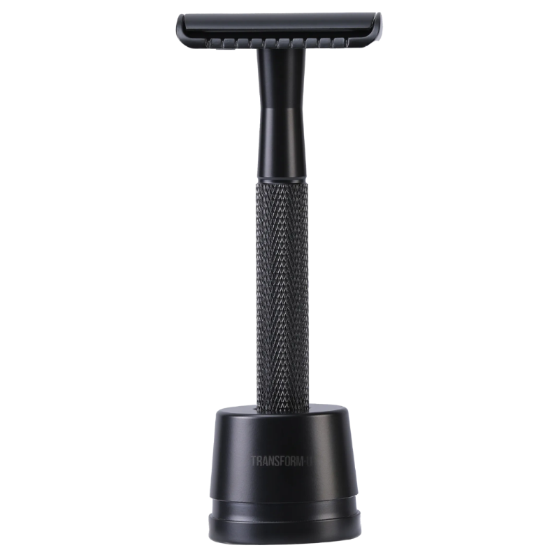 Flipped Razor Double Edge Safety Razor with Stand – TRANSFORM-U