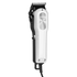 Hair clipper with black and silver design on a transparent background