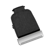 Black and silver body groomer blade on a transparent background