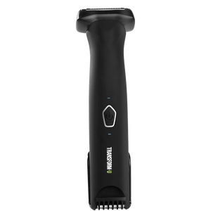 Black body groomer with brand logo on a transparent background