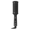 Black hair styling tool with digital display on a transparent background