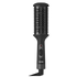 Black hair styling tool with digital display on a transparent background