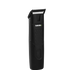 Black body groomer with guide comb, 'Transform-U' branding on a transparent background