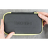 Black carrying case with 'TRANSFORM-U' branding held by hands on a gray background