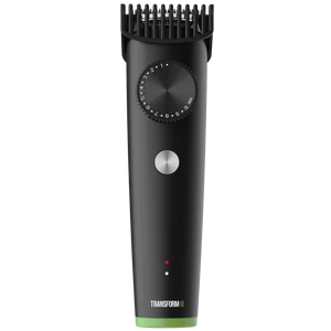 Black hair trimmer with visible brand name on a transparent background
