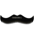 Black mustache-shaped comb with 'TRANSFORM-U' branding on a transparent background