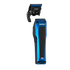 Blue and black hair clipper with detachable blade on a transparent background