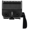 Black hair clipper blade on a transparent background