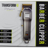 Stainless Steel Barber Hair Clipper packaging on a transparent background