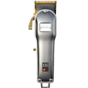 silver hair clipper on a transparent background