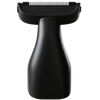 Black body grooming tool on a transparent background