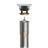 Hair trimmer head with gold accents on a white background