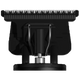Black hair trimmer blade on a transparent background