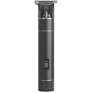Black hair trimmer on a transparent background