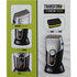 Transform-U Titanium Shave packaging with electric shaver illustration on a gray background